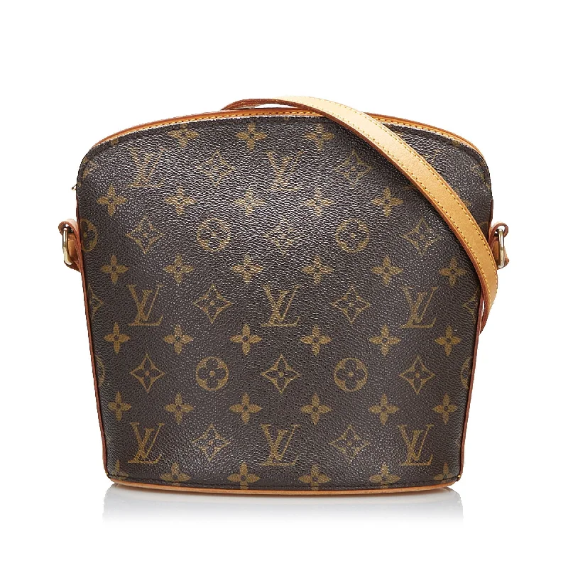 LV Leather Strap Bag -Louis Vuitton Drouot Monogram Canvas