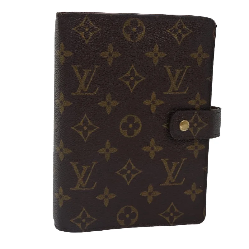 LV Compact Bag -LOUIS VUITTON Monogram Agenda MM Day Planner Cover R20105 LV Auth 87549