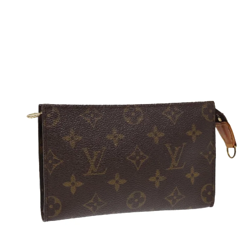 LV Leather Strap Bag -LOUIS VUITTON Monogram Bucket PM Accessory Pouch LV Auth 87454