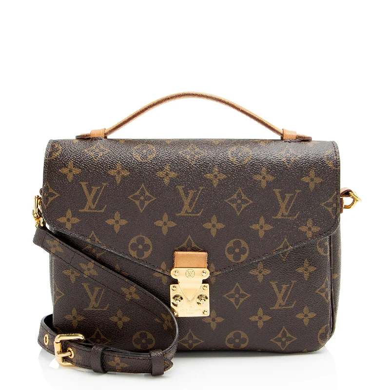 LV Empreinte Leather Bag -Louis Vuitton Monogram Canvas Pochette Metis Shoulder Bag (SHF-TyQMte)