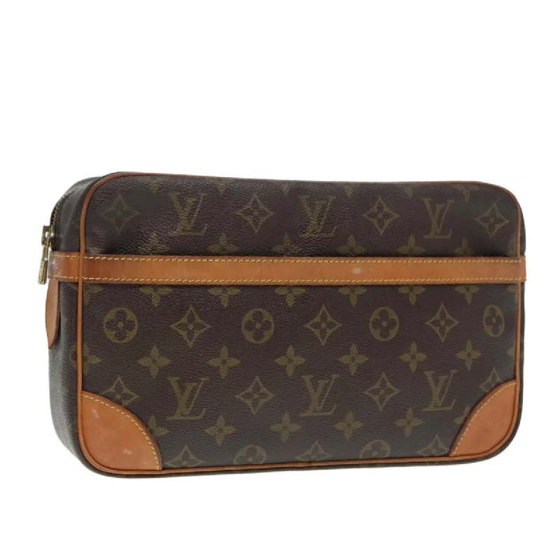 LV Gold Bag -LOUIS VUITTON Monogram Compiegne 28 Clutch Bag M51845 LV Auth 84099