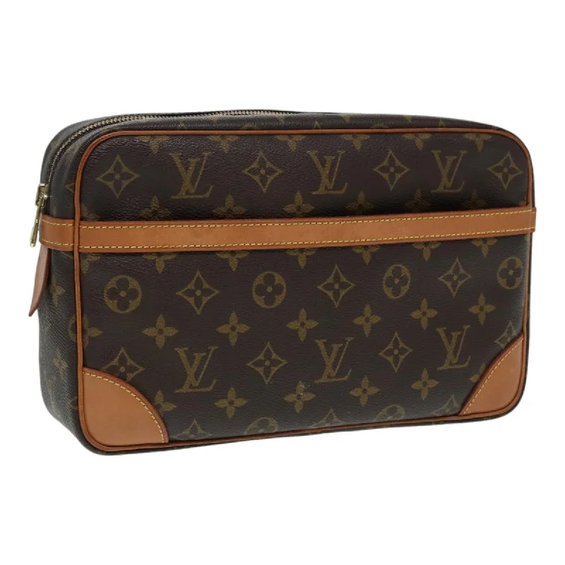 LV The Ultimate Style Icon -LOUIS VUITTON Monogram Compiegne 28 Clutch Bag M51845 LV Auth 84975