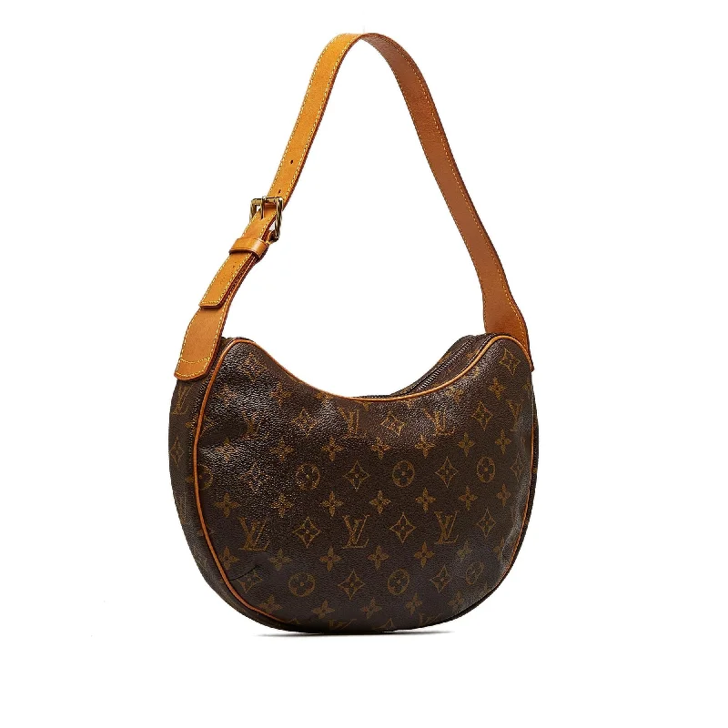 LV Mahina Leather Bag -Louis Vuitton Monogram Croissant MM (SHG-aJ05eG)