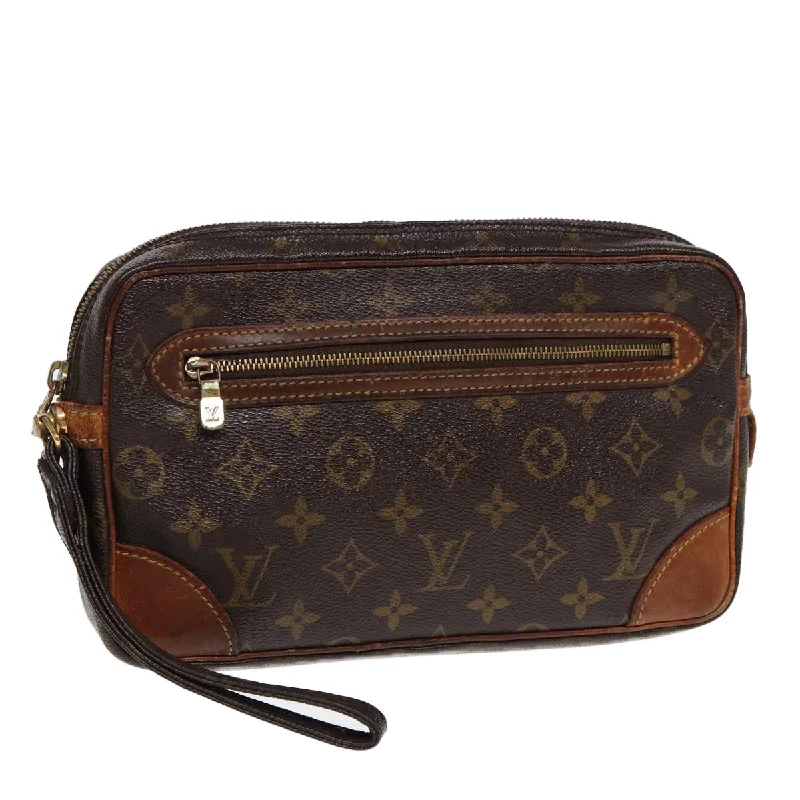 LV Chic Minimalist Bag -LOUIS VUITTON Monogram Marly Dragonne GM Clutch Bag M51825 LV Auth bs16946