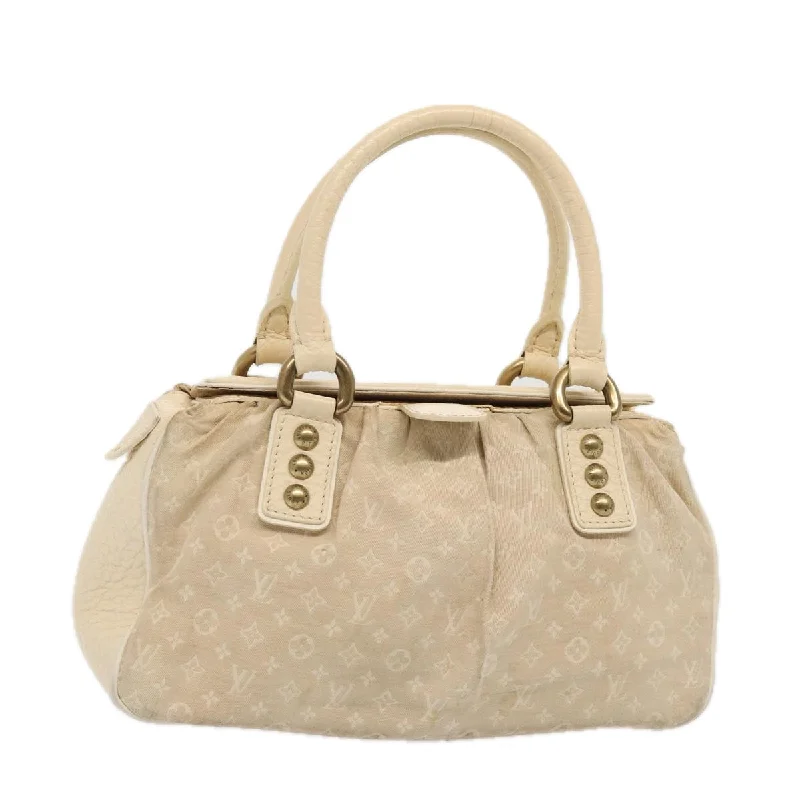 LV Must-Have Designer Bag -LOUIS VUITTON Monogram Mini Lin Trapeze PM Hand Bag Gris M40061 LV Auth 86858