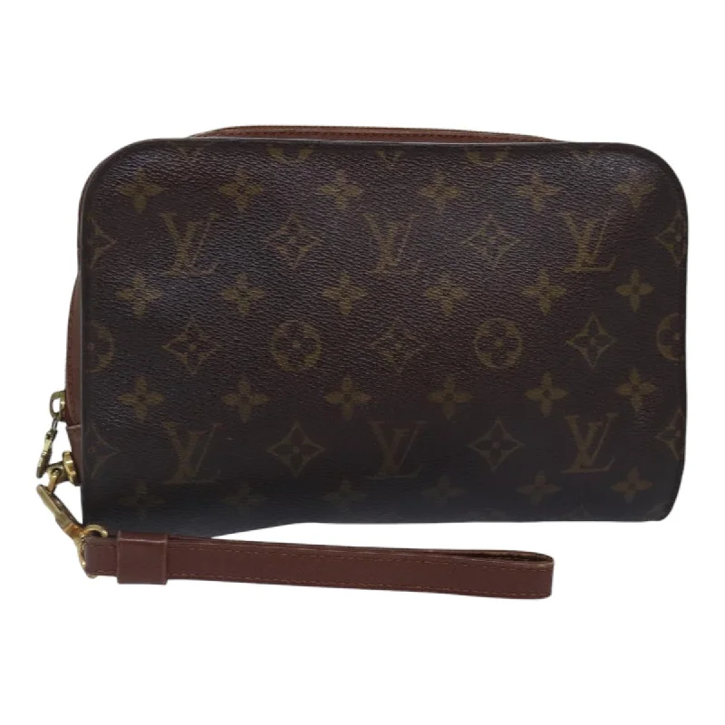 LV Logo Embossed Bag -LOUIS VUITTON Monogram Orsay Clutch Bag M51790 LV Auth 84495