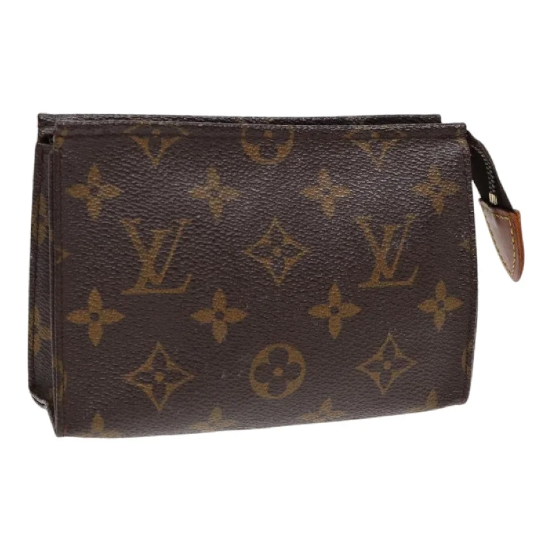 LV Burgundy Bag -LOUIS VUITTON Monogram Poche Toilette 15 Pouch M47546 LV Auth 84465