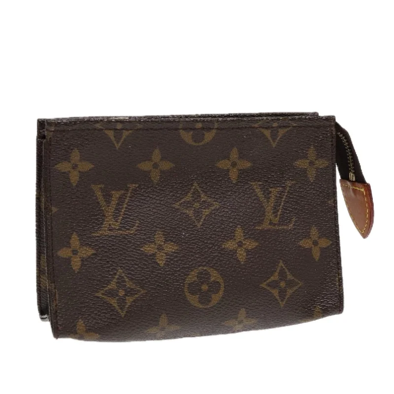 LV Brown Bag -LOUIS VUITTON Monogram Poche Toilette 15 Pouch M47546 LV Auth 87540