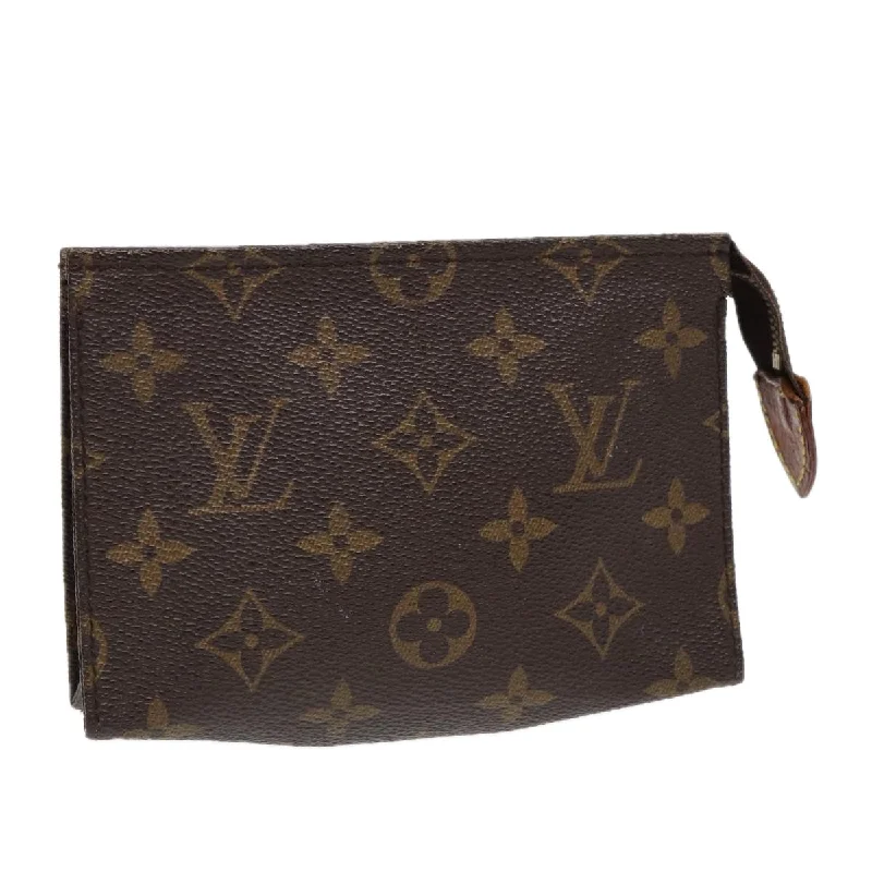 LV Laser Cut Bag -LOUIS VUITTON Monogram Poche Toilette 15 Pouch M47546 LV Auth ki4740