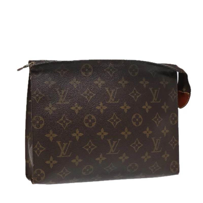 LV European Luxury Bag -LOUIS VUITTON Monogram Poche Toilette 26 Pouch M47542 LV Auth 86755