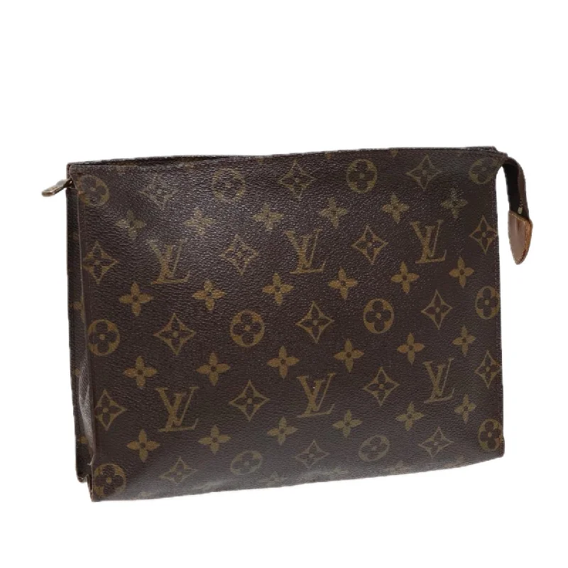 LV Aged Gold Hardware Bag -LOUIS VUITTON Monogram Poche Toilette 26 Pouch M47542 LV Auth 86789