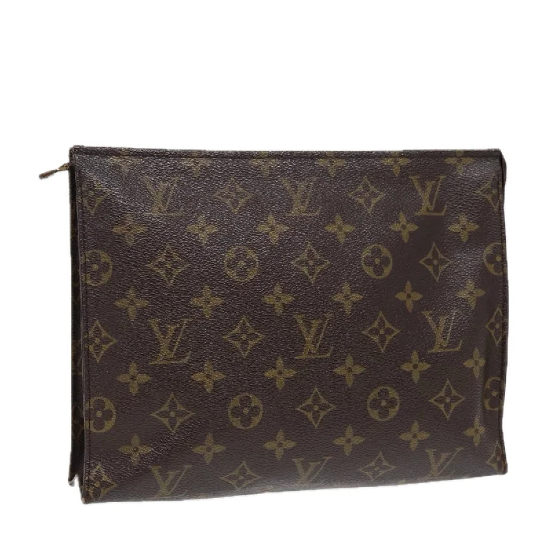 LV Interwoven Chain Bag -LOUIS VUITTON Monogram Poche Toilette 26 Pouch M47542 LV Auth 86807