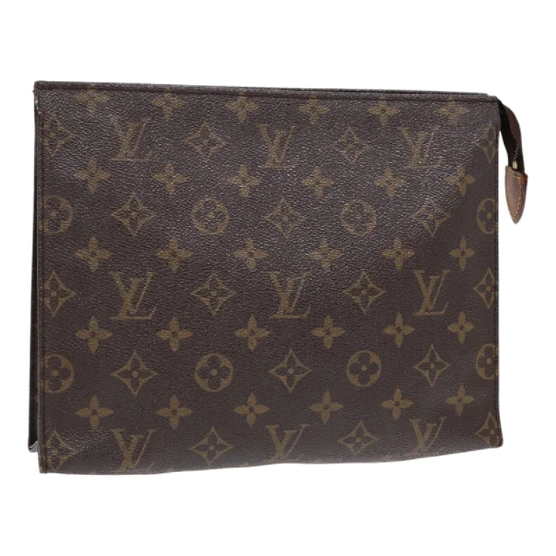 LV Adjustable Strap Bag -LOUIS VUITTON Monogram Poche Toilette 26 Pouch M47542 LV Auth 87303