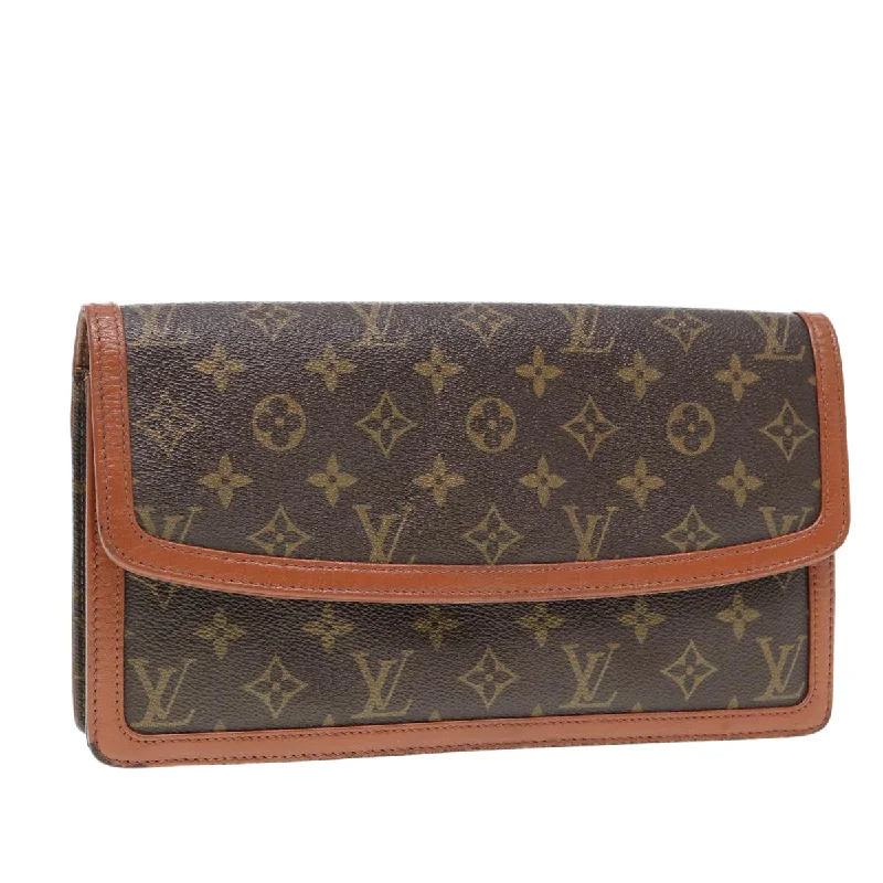 LV High-Fashion Statement Bag -LOUIS VUITTON Monogram Pochette Dam GM Clutch Bag M51810 LV Auth 84497