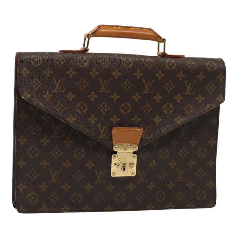 LV Work Bag -LOUIS VUITTON Monogram Serviette Conseiller Briefcase M53331 LV Auth 87132