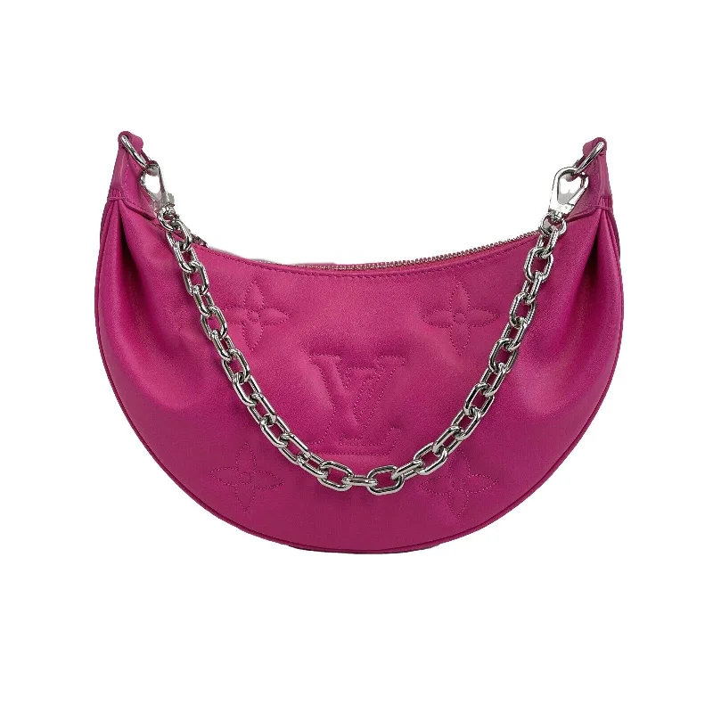 LV High-Fashion Glam Bag -LOUIS VUITTON - NEW Over the Moon Monogram Rose Miami Pink Shoulder Chain Strap