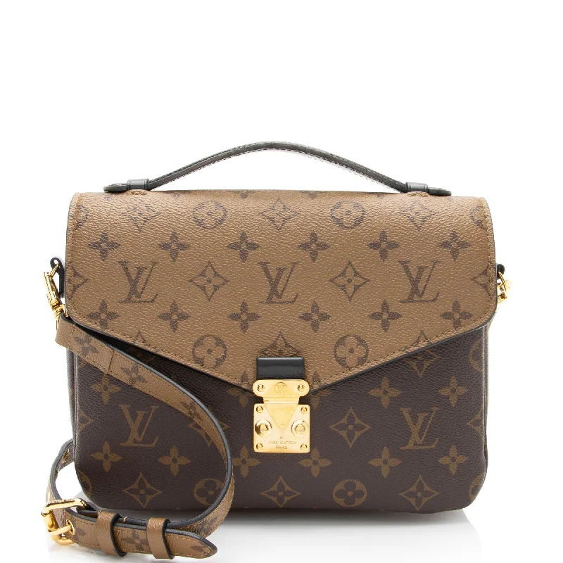 LV Taurillon Leather Bag -Louis Vuitton Reverse Monogram Pochette Metis Shoulder Bag - FINAL SALE (SHF-tj1cw4)