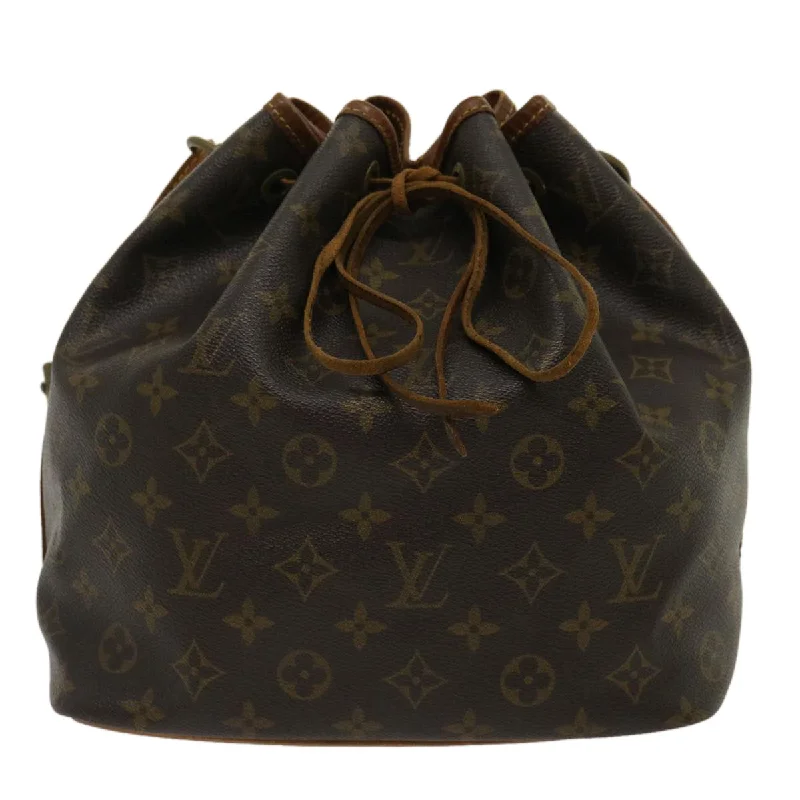 LV Chic Minimalist Bag -Louis Vuitton Brown Canvas Petit Noe shoulder bag