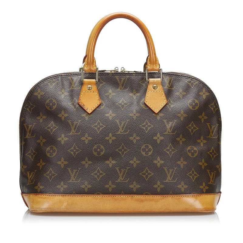 LV Gold Bag -Louis Vuitton Brown Canvas Alma handbag bag