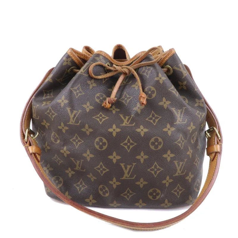 LV Special Occasion Bag -Louis Vuitton Monogram Petit Noe Shoulder Bag Brown M42226