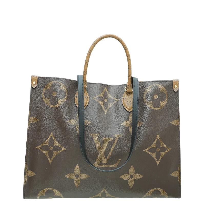 LV Haute Couture Bag -Louis Vuitton Brown Monogram Reverse Onthego GM Bag