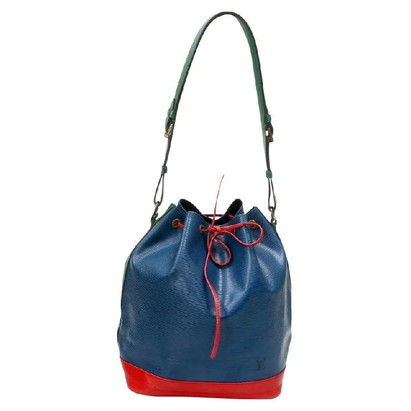 LV Influencer Favorite Bag -Louis Vuitton Bucket Noé Vintage Blue Green Red Epi Leather Shoulder Bag