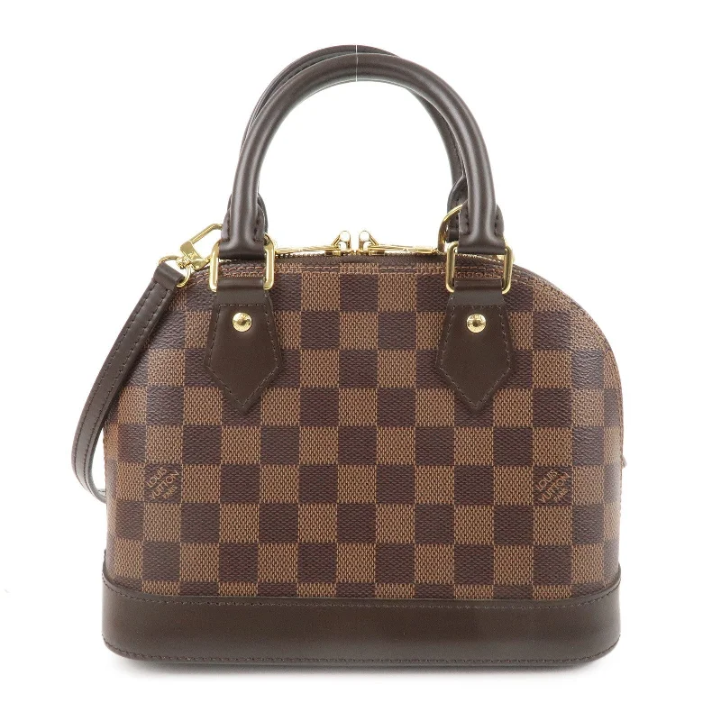 LV Brown Bag -Louis Vuitton Damier Alma BB 2Way Hand Bag Brown N41221