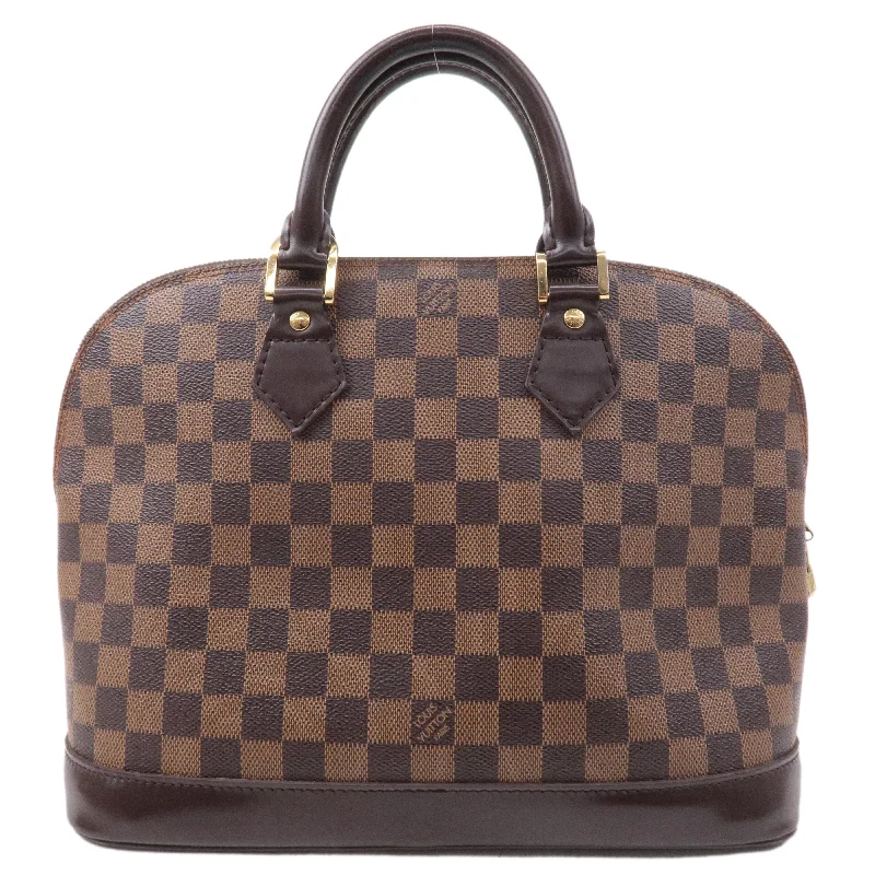 LV Blush Pink Bag -Louis Vuitton Damier Ebene Alma Hand Bag Brown N51131