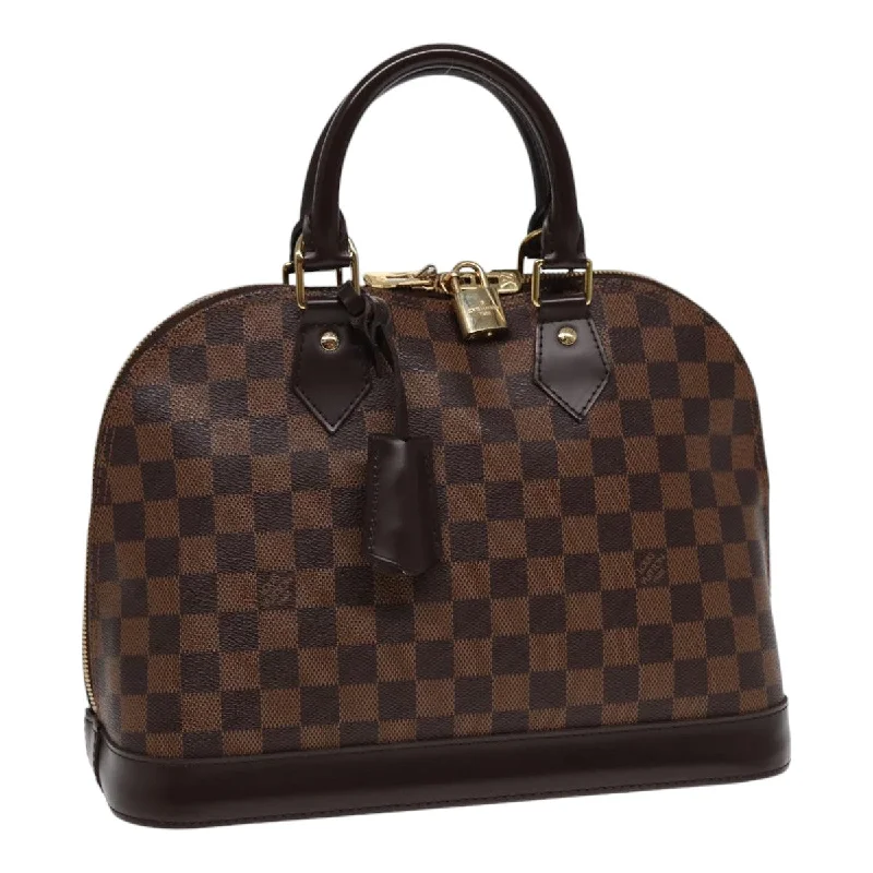 LV Luxe Investment Bag -LOUIS VUITTON Damier Ebene Alma PM Hand Bag N53151 LV Auth 88894SA