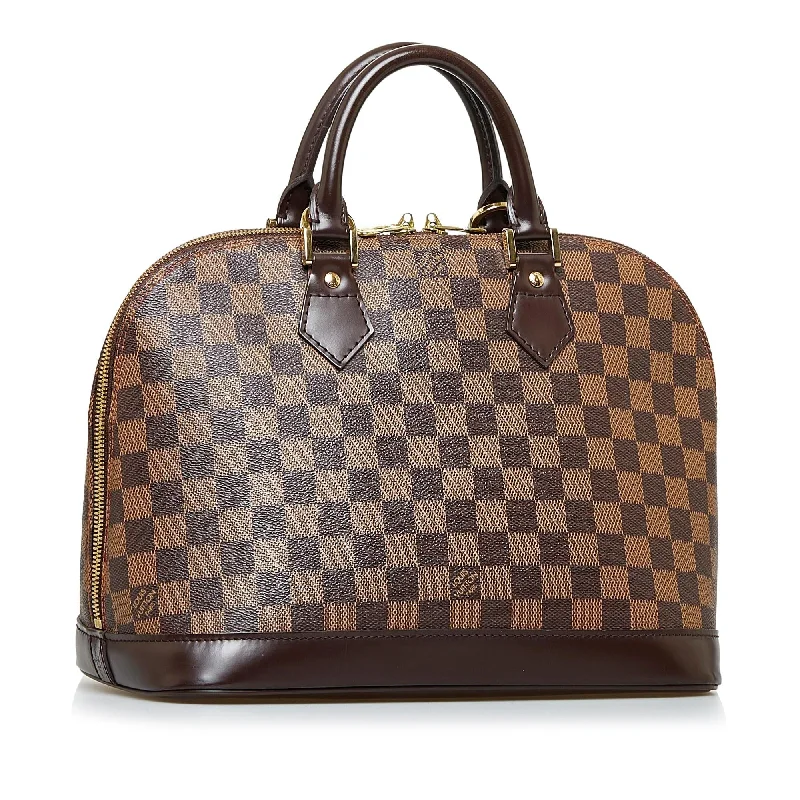 LV Navy Blue Bag -Louis Vuitton Damier Ebene Alma PM (SHG-0R6H3C)