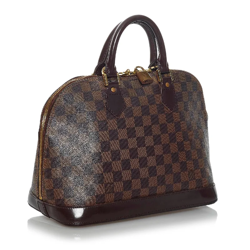 LV Evening Clutch -Louis Vuitton Damier Ebene Alma PM (SHG-36273)