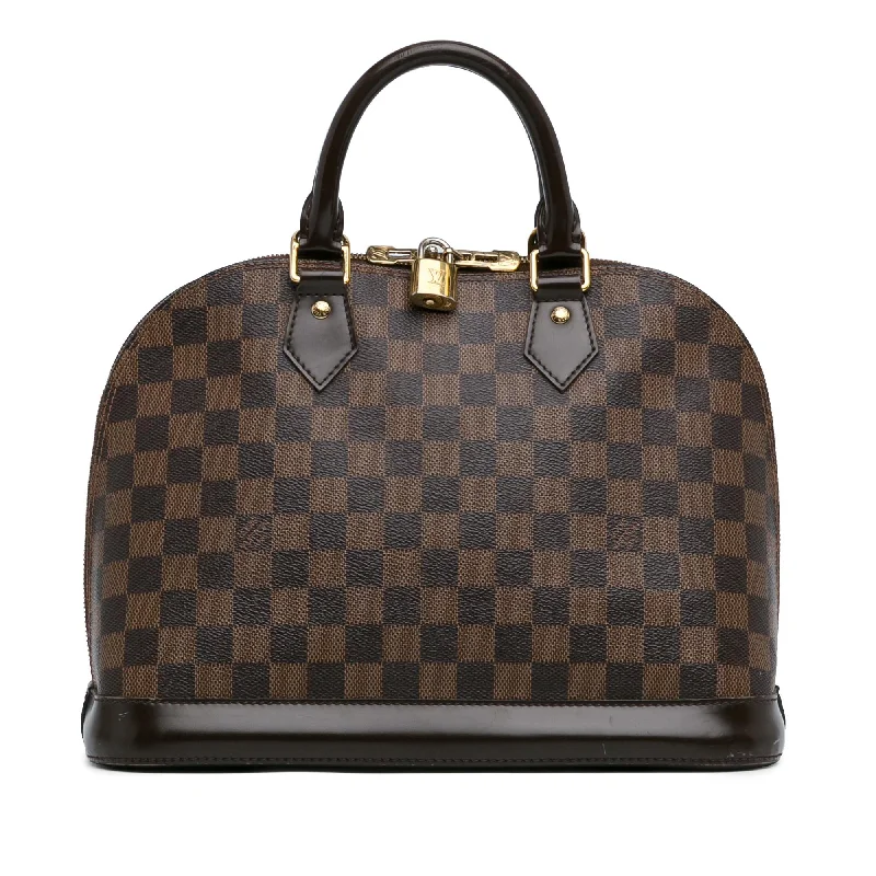 LV Magnetic Closure Bag -Louis Vuitton Damier Ebene Alma PM (SHG-nKWJPl)