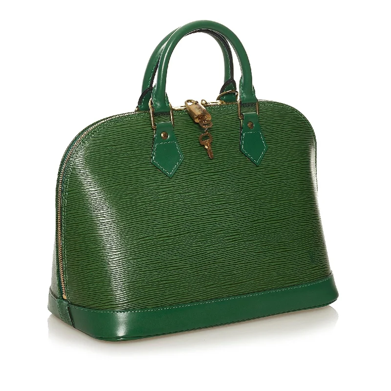 LV Emerald Green Bag -Louis Vuitton Epi Alma PM (SHG-35315)