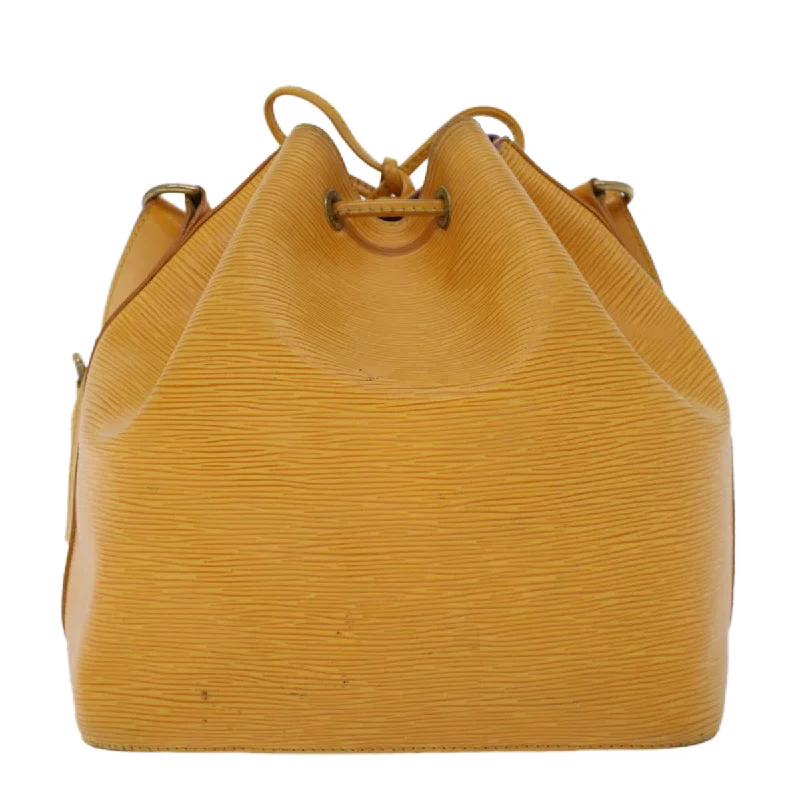 LV Celebrity Favorite Bag -LOUIS VUITTON Epi Petit Noe Shoulder Bag Tassili Yellow M44109 LV  43407