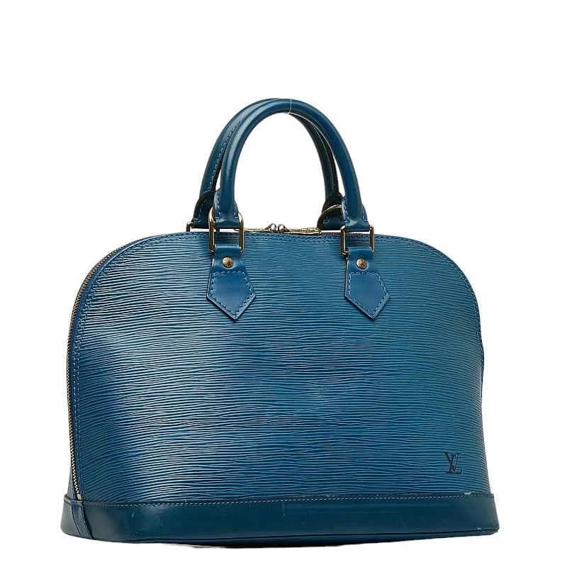 LV Monogram Canvas Bag -Louis Vuitton Epic Alma Handbag M52145 Trad Blue Leather  Louis Vuitton