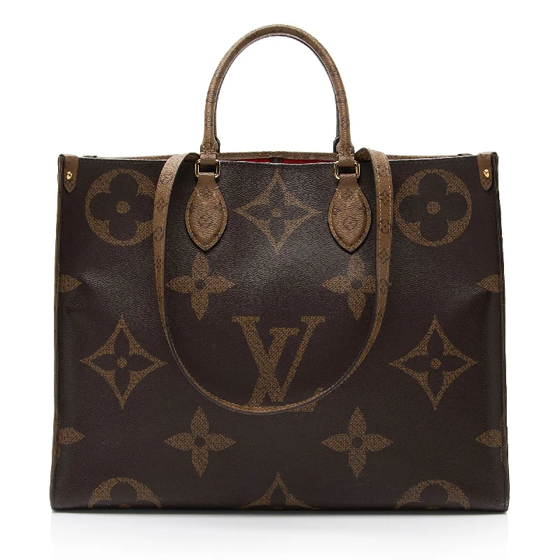 LV Soft Touch Bag -Louis Vuitton Giant Monogram Canvas Onthego GM Tote (SHF-9pZ7RF)