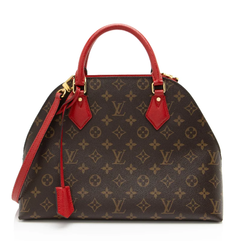 LV Statement Luxury Bag -Louis Vuitton Monogram Canvas Alma BNB Satchel (SHF-zowrFn)