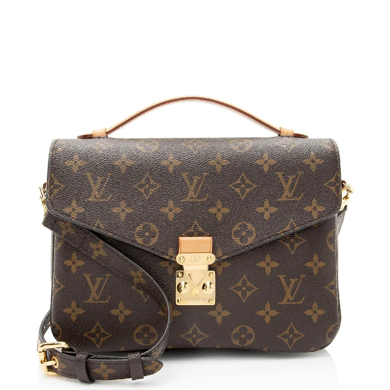 LV Coral Bag -Louis Vuitton Monogram Canvas Pochette Metis Shoulder Bag (SHF-Cdusfg)