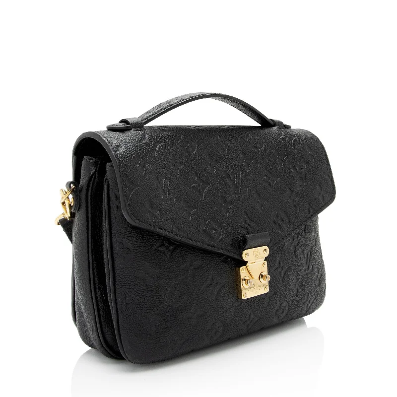 LV Navy Blue Bag -Louis Vuitton Monogram Empreinte Pochette Metis Shoulder Bag (SHF-mOdEik)