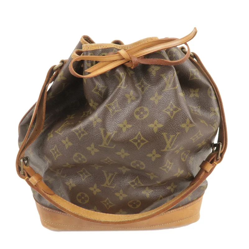 LV Gold Bag -Louis Vuitton Monogram Noe Shoulder Bag Brown M42224 d F/S