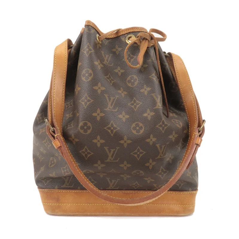 LV Navy Blue Bag -Louis Vuitton Monogram Noe Shoulder Bag Hand Bag Brown M42224