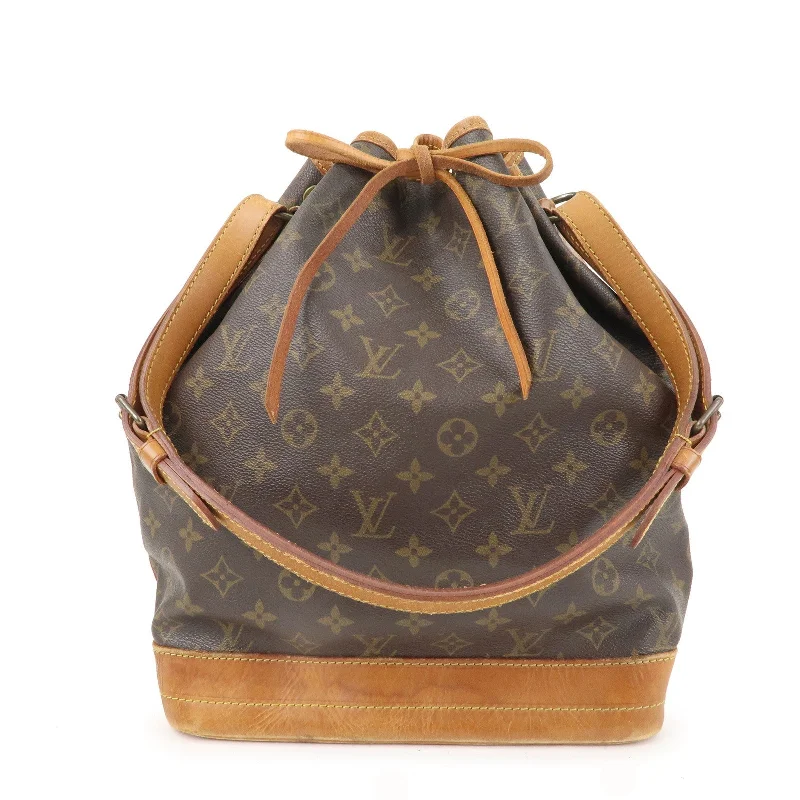 LV Pink Bag -Louis Vuitton Monogram Noe Shoulder Bag Hand Bag Brown M42224