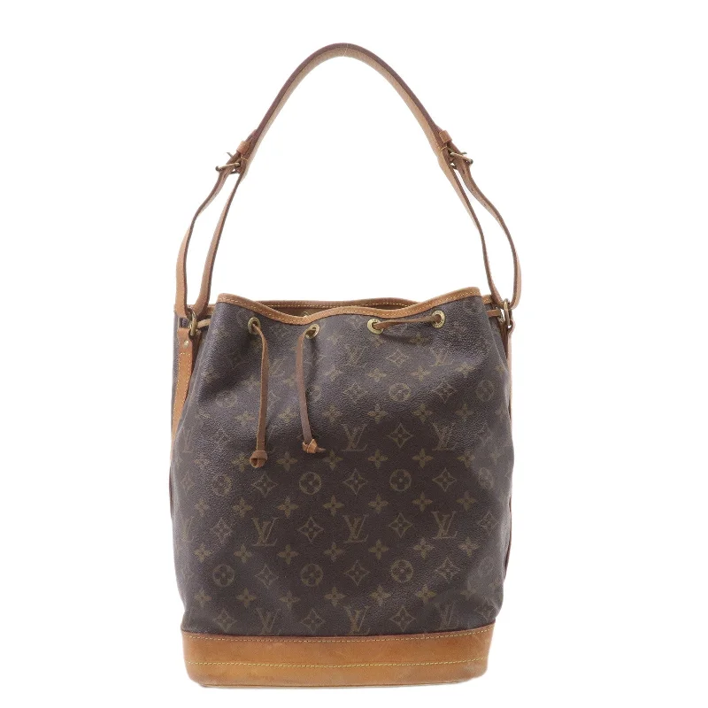 LV Red Bag -Louis Vuitton Monogram Noe Shoulder Bag Hand Bag Brown M42224