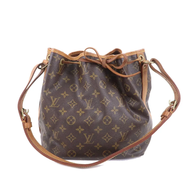 LV Wedding Guest Bag -Louis Vuitton Monogram Petit Noe Shoulder Bag Brown M42226