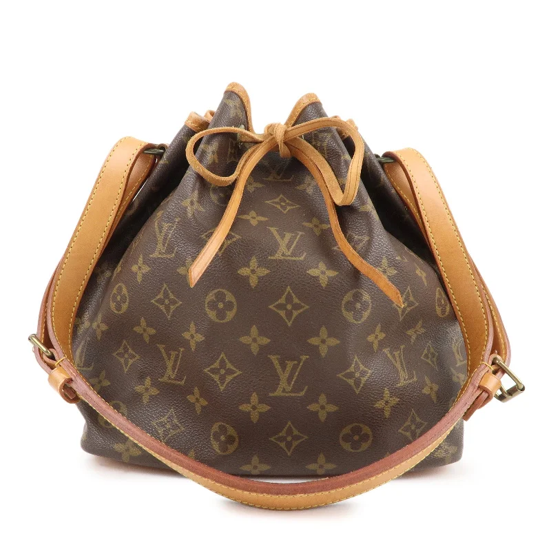 LV Parisian Style Bag -Louis Vuitton Monogram Petit Noe Shoulder Bag Brown M42226