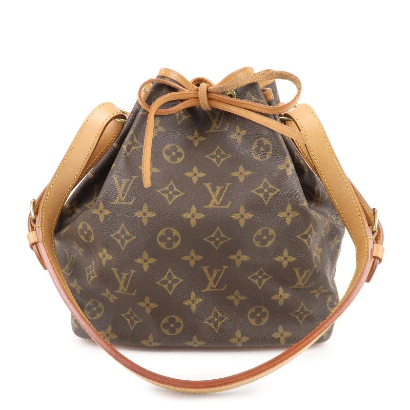 LV Trendy IT Bag -Louis Vuitton Monogram Petit Noe Shoulder Bag Brown M42226