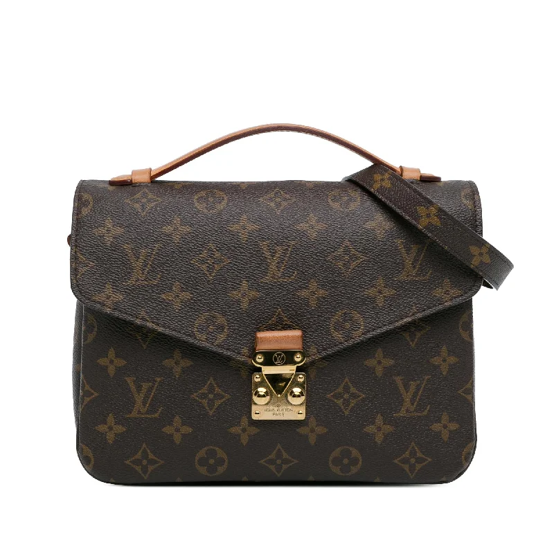 LV Red and Gold Bag -Louis Vuitton Monogram Pochette Metis (SHG-44NW5r)