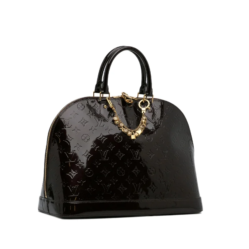 LV Exclusive Limited Edition Bag -Louis Vuitton Monogram Vernis Alma GM (SHG-JNRs44)