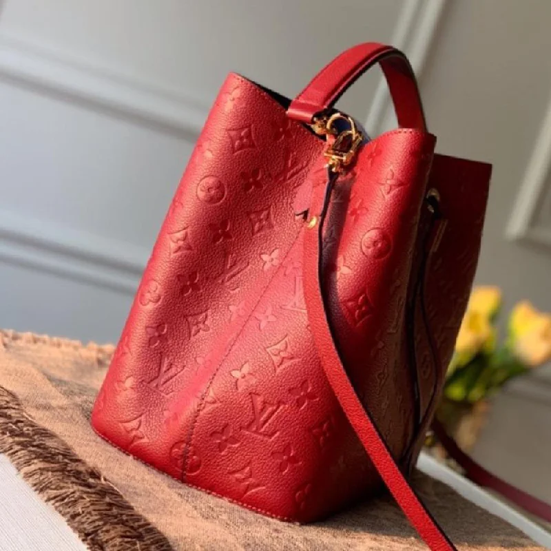 LV Red and Gold Bag -Louis Vuitton NÉONOÉ BB