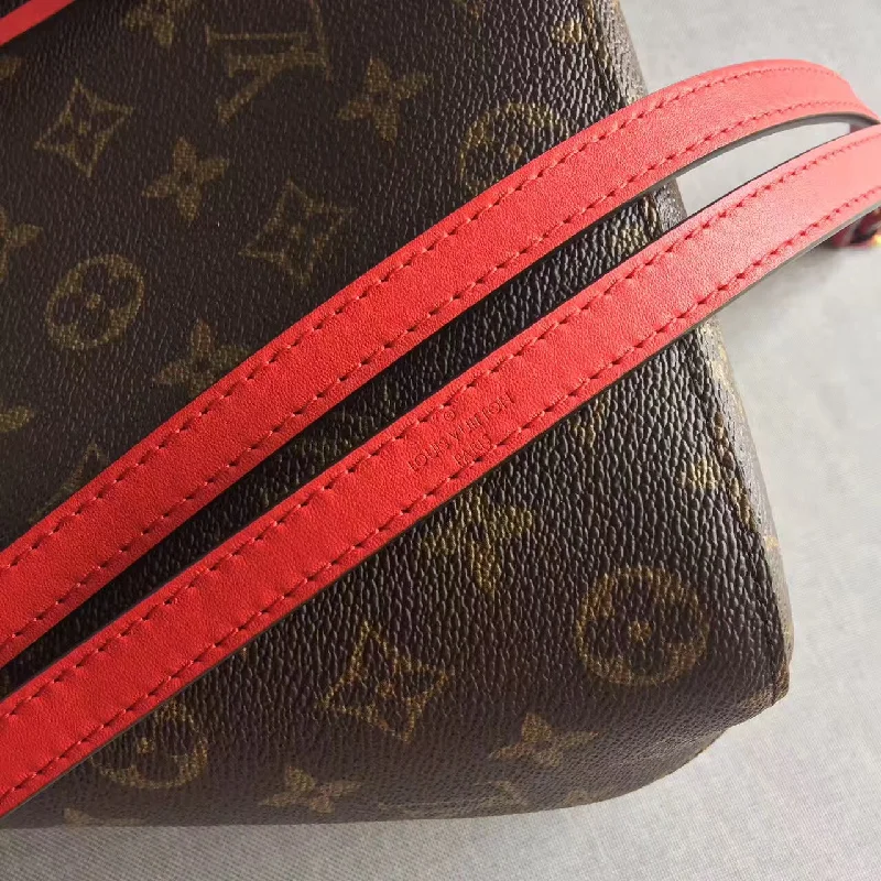 LV Leather Strap Bag -Louis Vuitton NeoNoe MM Bag